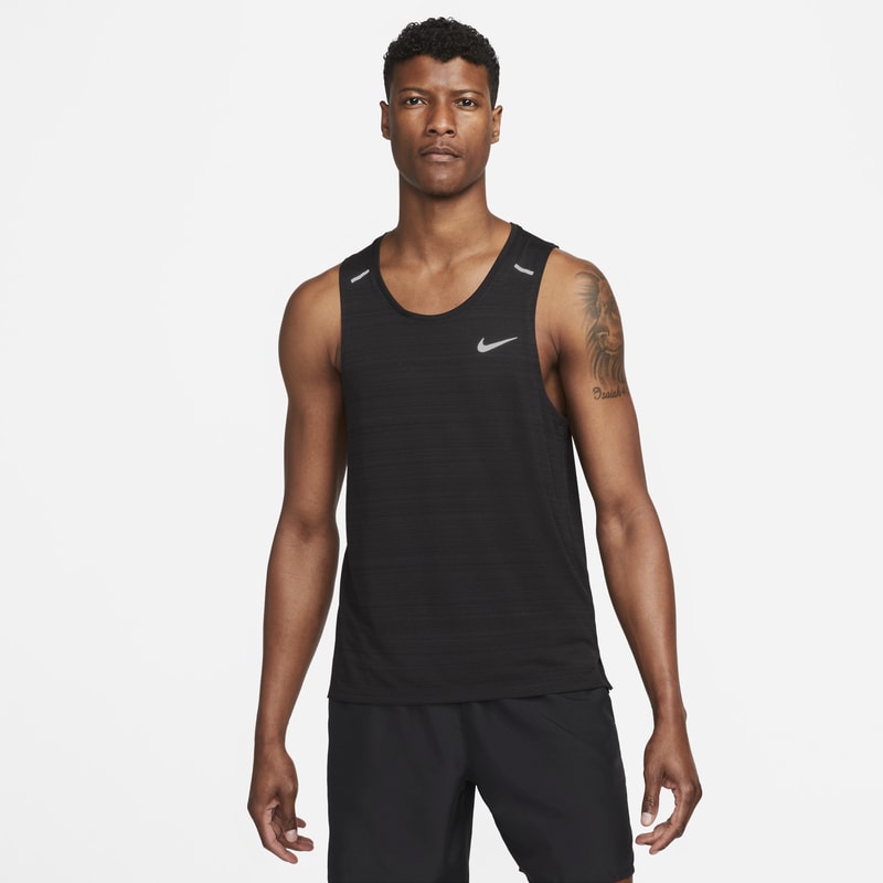 Nike Dri-FIT Miler Camiseta de tirantes de running - Hombre - Negro