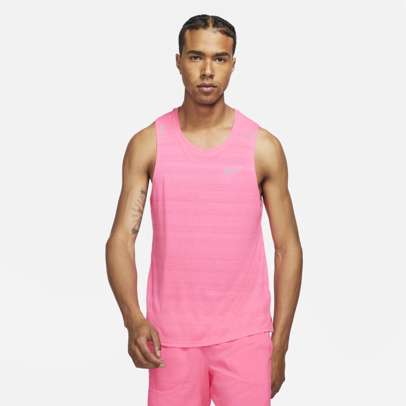 Nike Dri-FIT Miler Camiseta de tirantes de running - Hombre - Rosa