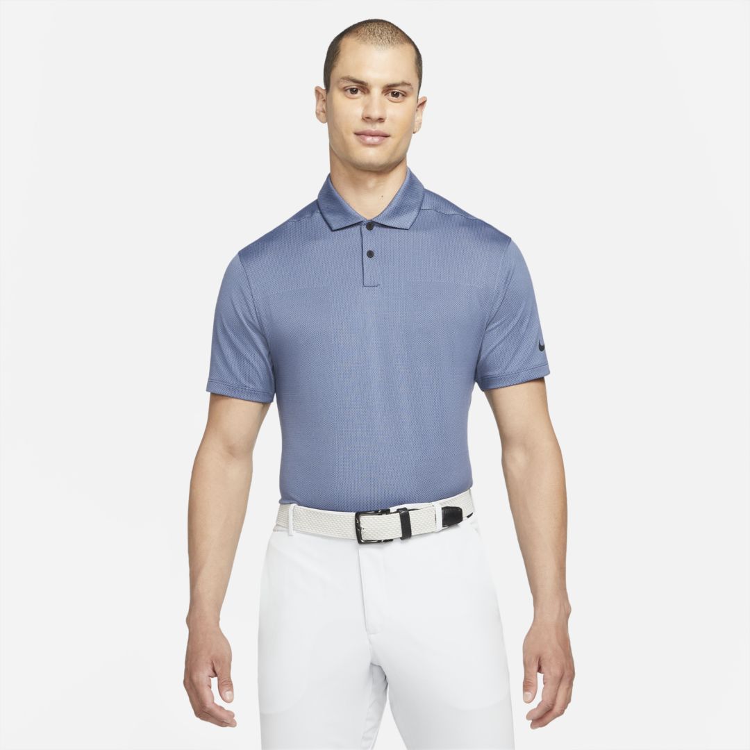 Nike Vapor Dri-fit Jacquard Golf Polo Shirt In Blue | ModeSens