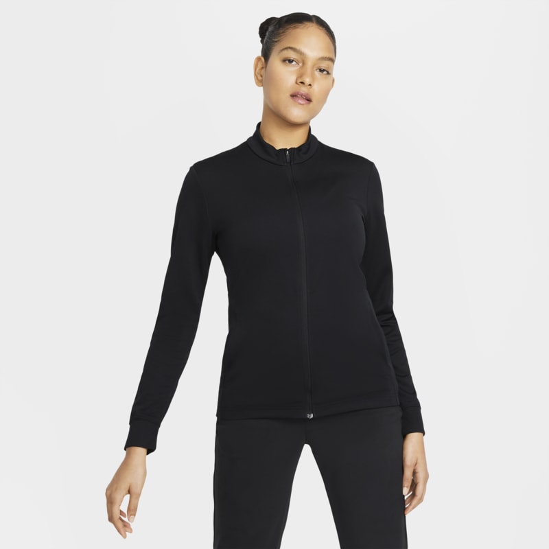 Nike Dri-FIT UV Victory Camiseta de golf con cremallera completa - Mujer - Negro