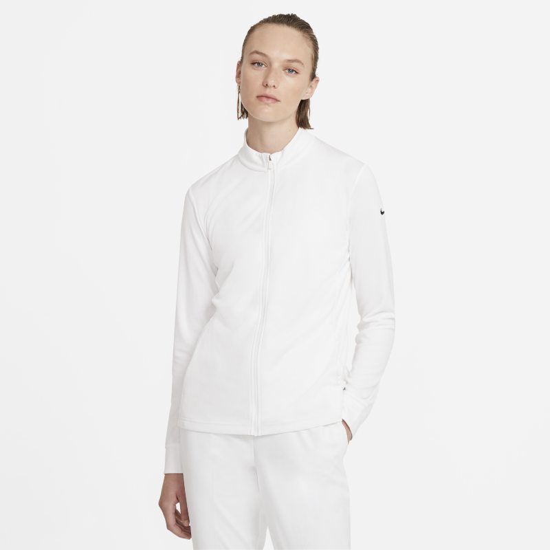 Nike Dri-FIT UV Victory Camiseta de golf con cremallera completa - Mujer - Blanco