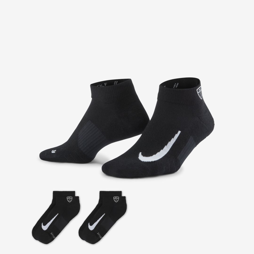 Nike Multiplier Low Golf Quarter Socks In Black | ModeSens