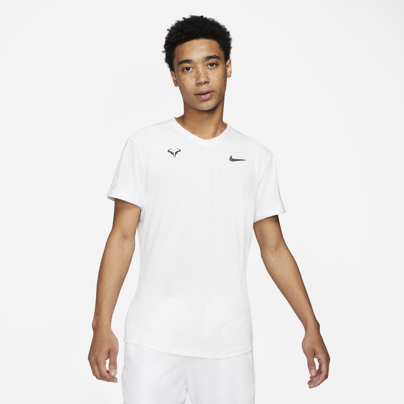 NikeCourt Dri-FIT ADV Rafa Camiseta de tenis de manga corta - Hombre - Blanco