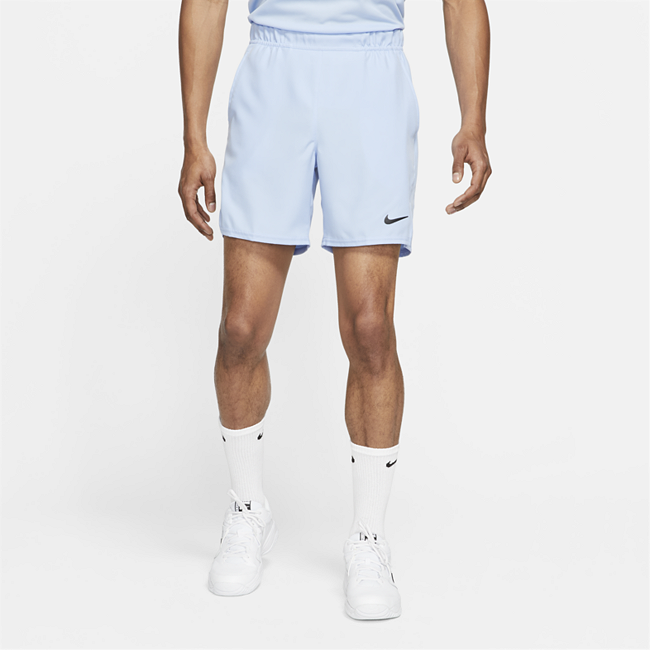 фото Мужские теннисные шорты nikecourt dri-fit victory 18 см - синий