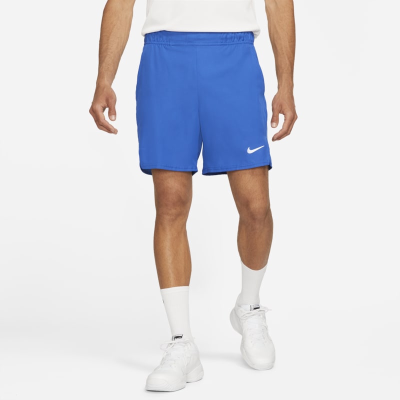 Męskie spodenki tenisowe 18 cm NikeCourt Dri-FIT Victory - Niebieski