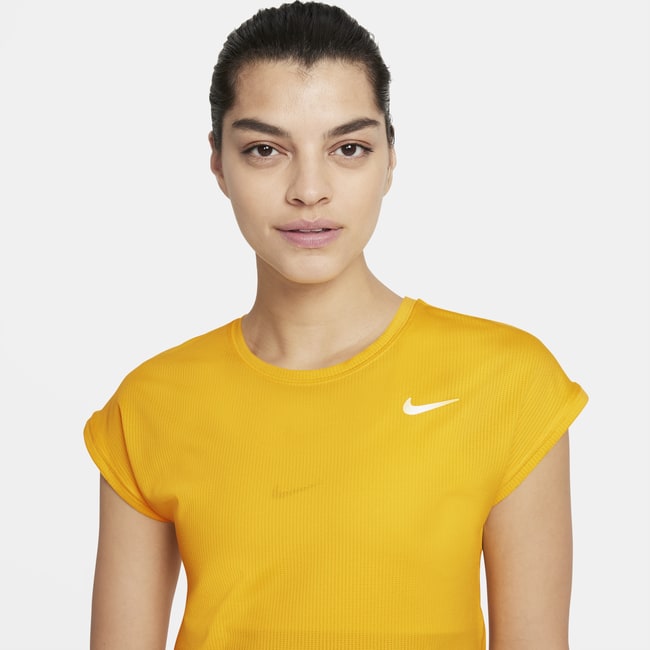 Damska koszulka z krótkim rękawem do tenisa NikeCourt Dri-FIT Victory - Brązowy