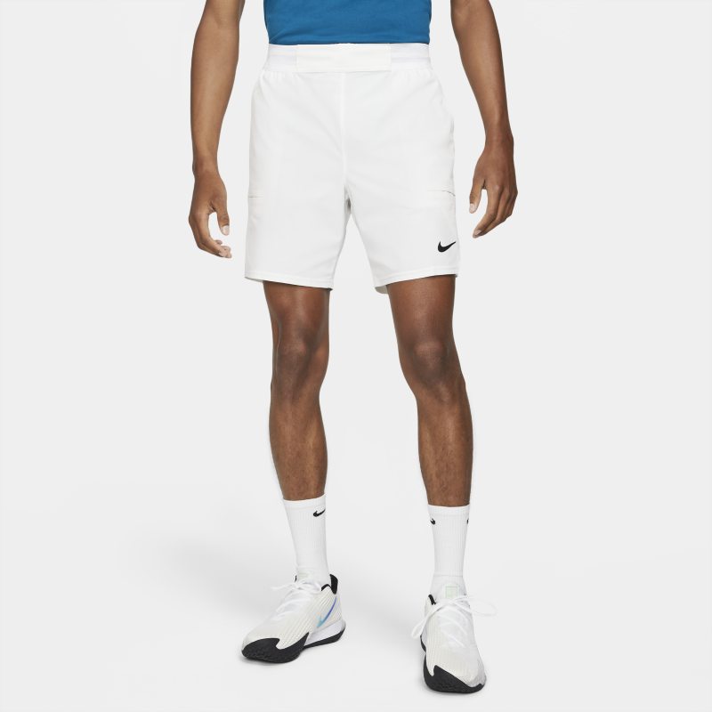 NikeCourt Dri-FIT Advantage Pantalón corto de tenis de 18 cm - Hombre - Blanco