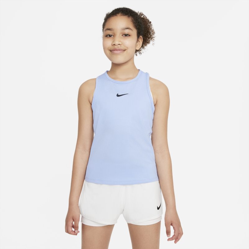 NikeCourt Dri-FIT Victory Camiseta de tirantes de tenis - Niña - Azul