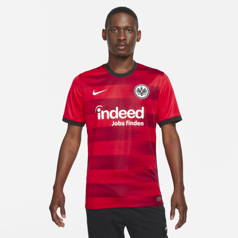 Męska koszulka piłkarska Eintracht Frankfurt Stadium 2021/22 (wersja wyjazdowa) - Czerwony