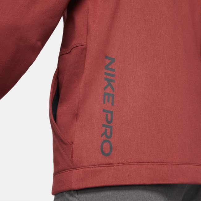 Męska bluza z kapturem Nike Pro - Czerwony