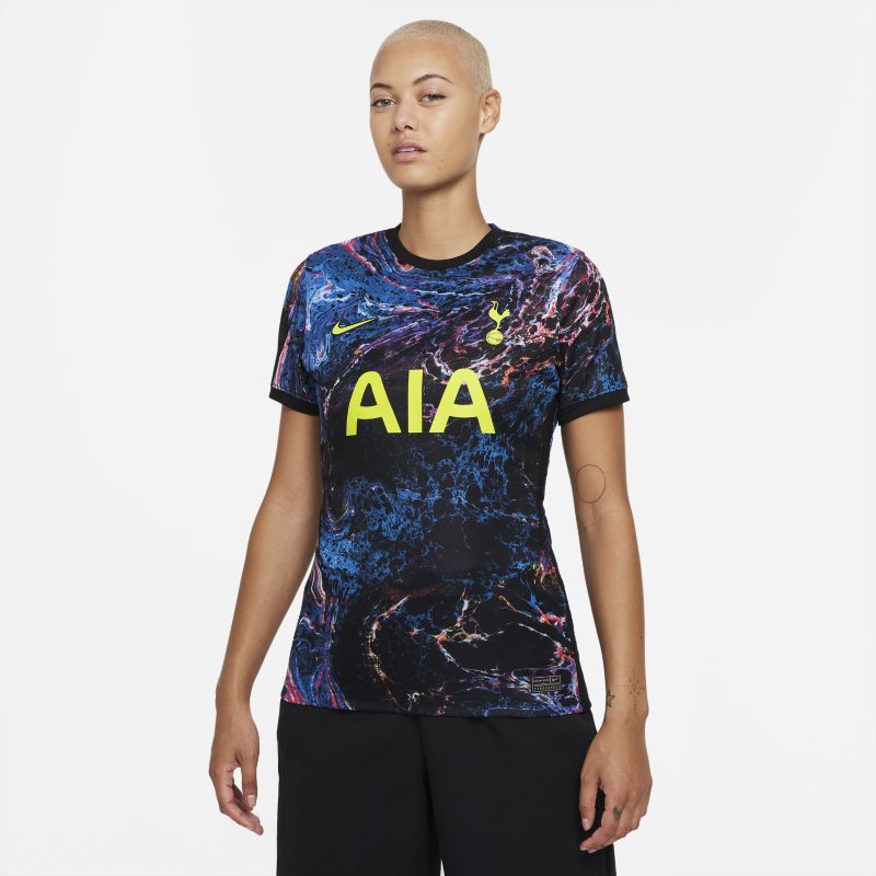 Segunda equipación Stadium Tottenham Hotspur 2021/22 Camiseta de fútbol Nike Dri-FIT - Mujer - Negro