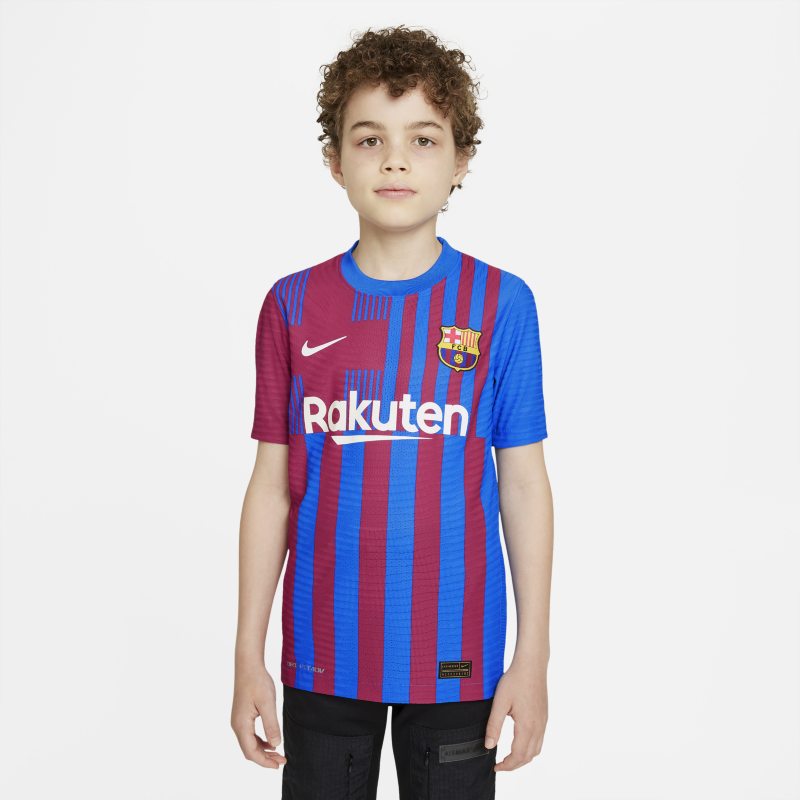  Primera equipaciión Match FC Barcelona 2021/22 Camiseta de fútbol Nike Dri-FIT ADV - Niño/a - Azul