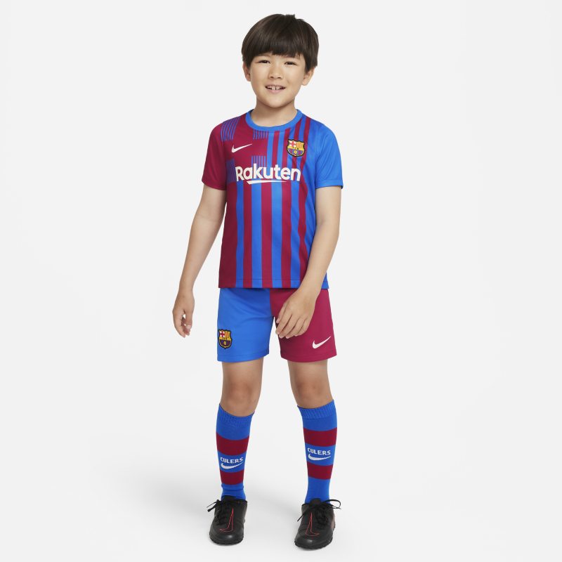 Primera equipación FC Barcelona 2021/22 Equipación de fútbol - Niño/a pequeño/a - Azul