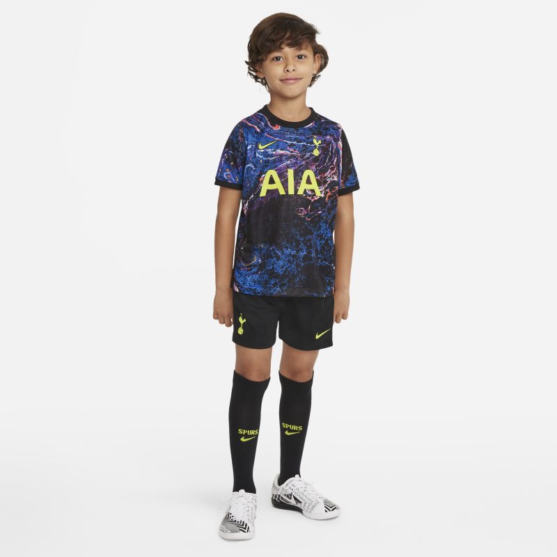 Strój piłkarski dla małych dzieci Tottenham Hotspur 2021/22 (wersja wyjazdowa) - Czerń