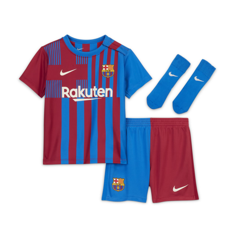 Primera equipación FC Barcelona 2021/22 Equipación de fútbol - Bebé e infantil - Azul