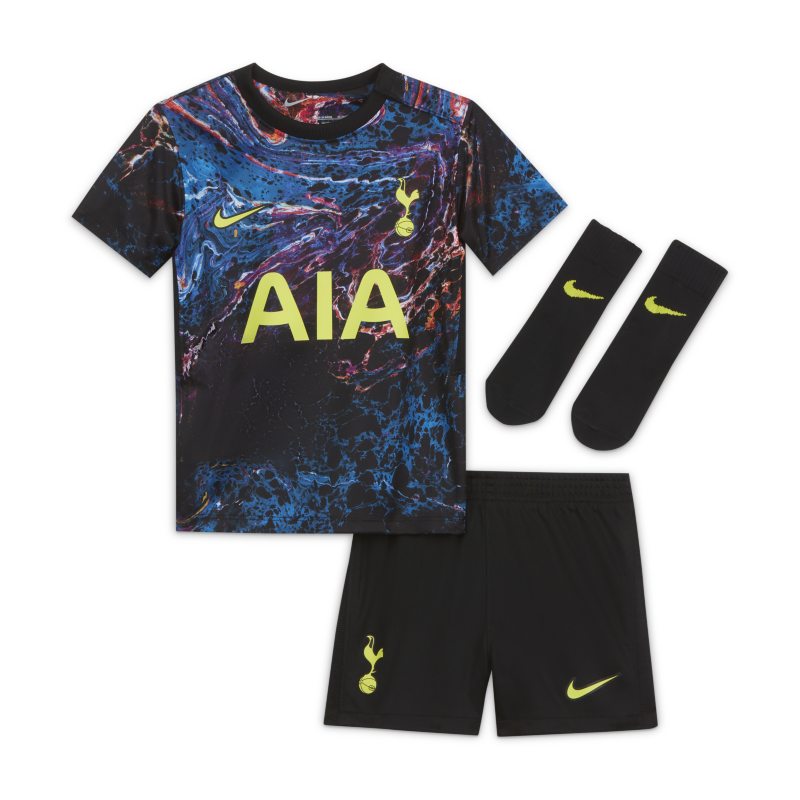 Segunda equipación Tottenham Hotspur 2021/22 Equipación de fútbol - Bebé e infantil - Negro