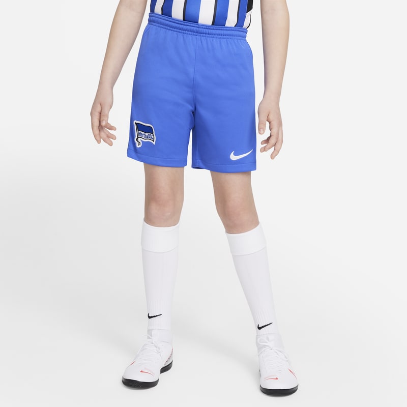 Spodenki piłkarskie dla dużych dzieci Hertha BSC 2021/22 Stadium (wersja domowa) - Niebieski