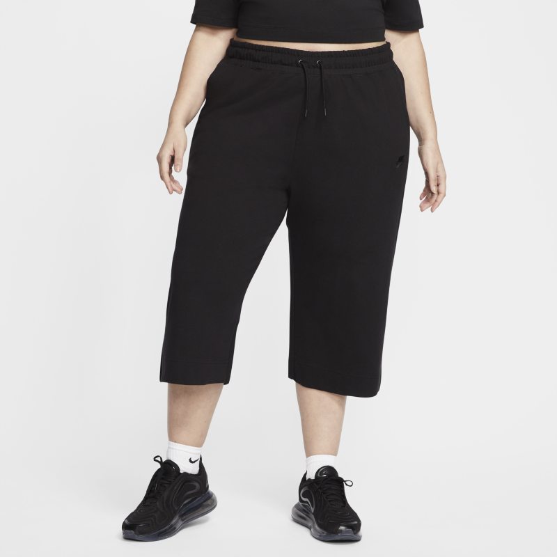 Nike Sportswear Capri’s van jersey voor dames (grote maten) – Zwart