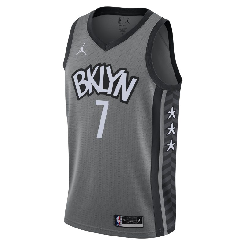 Kevin Durant Nets Statement Edition 2020 Camiseta Jordan NBA Swingman - Gris