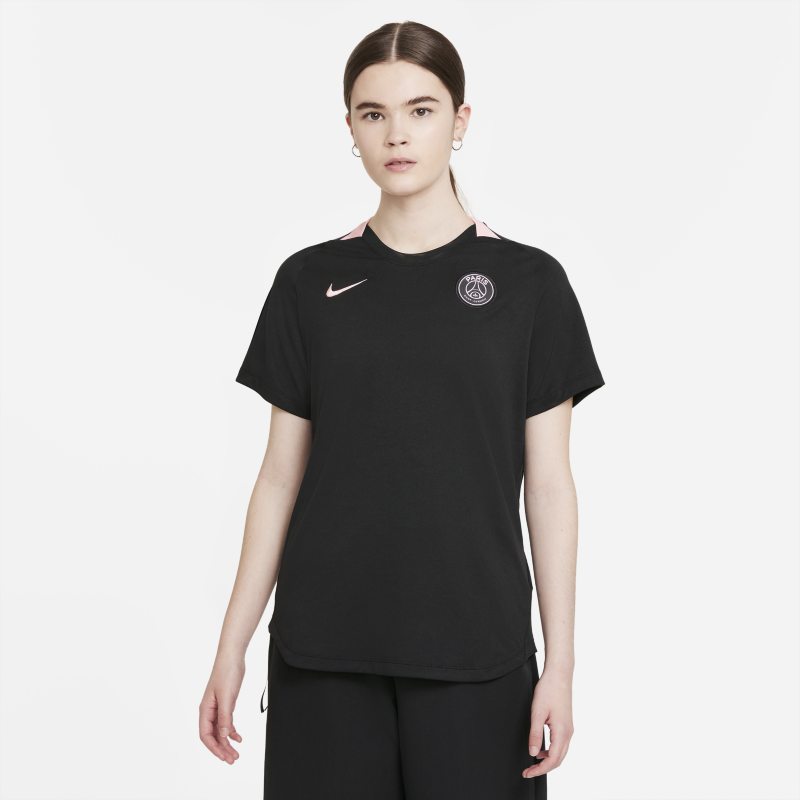 París Saint-Germain Camiseta de fútbol de manga corta Nike Dri-FIT - Mujer - Negro