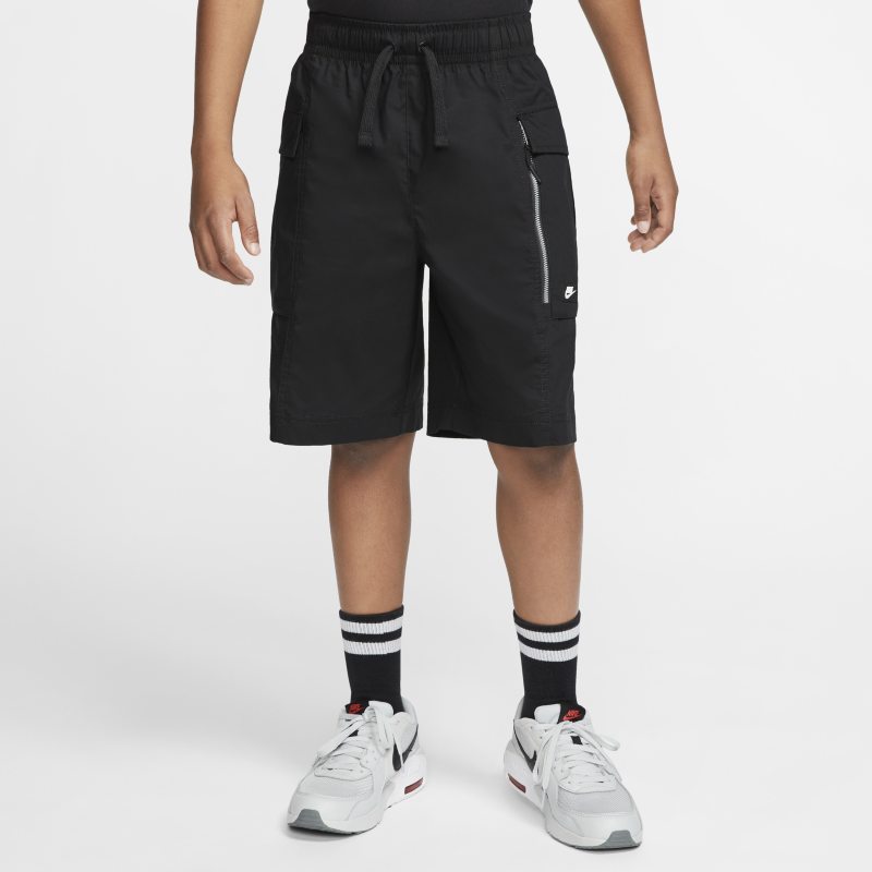 Nike Sportswear Pantalón corto militar de tejido Woven - Niño - Negro
