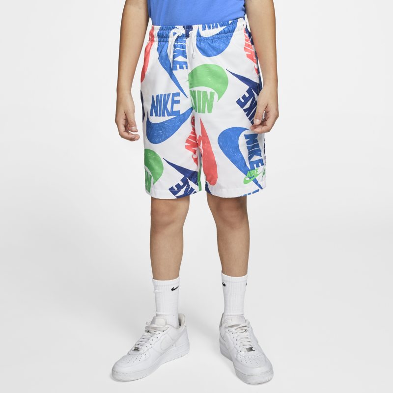 Nike Sportswear Pantalón corto de tejido Woven con estampado - Niño - Verde