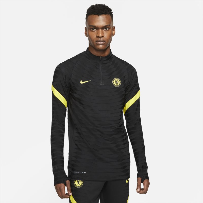 Męska treningowa koszulka piłkarska Nike Dri-FIT ADV Chelsea F.C. Strike Elite - Czerń
