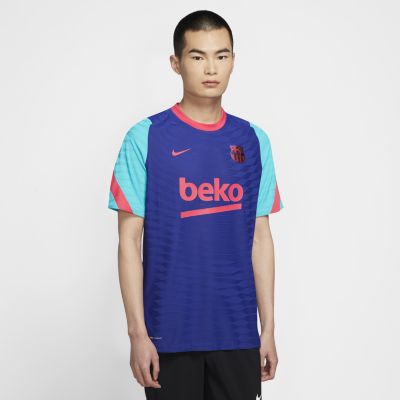 фото Мужская игровая футболка с коротким рукавом fc barcelona vaporknit strike