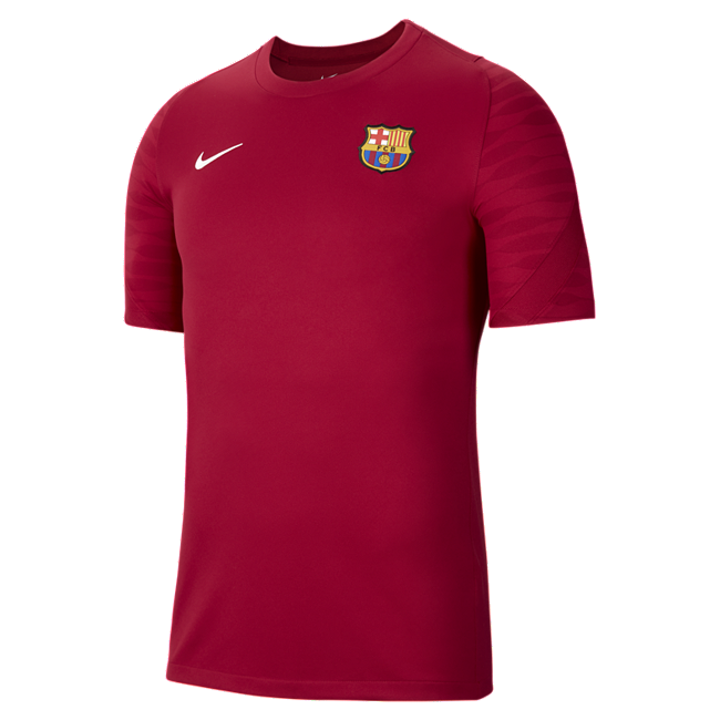 фото Мужская игровая футболка с коротким рукавом fc barcelona strike - красный