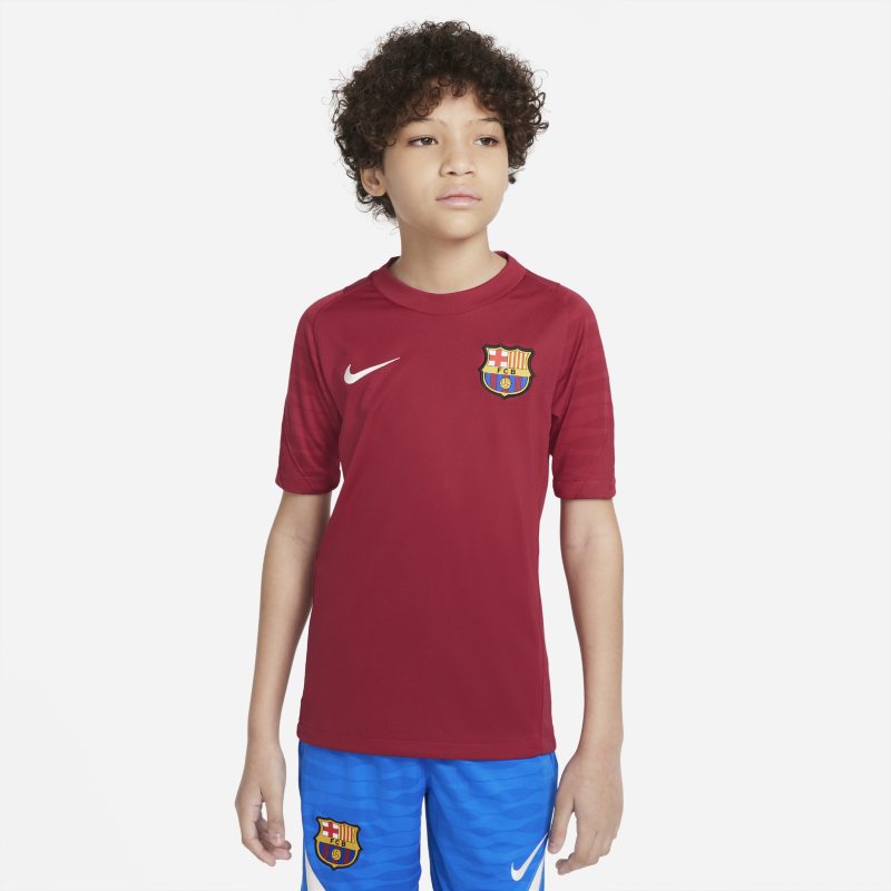 Strike FC Barcelona Camiseta de fútbol de manga corta Nike Dri-FIT - Niño/a - Rojo