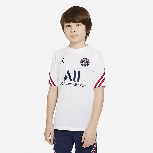 фото Игровая футболка с коротким рукавом для школьников paris saint-germain strike home - белый
