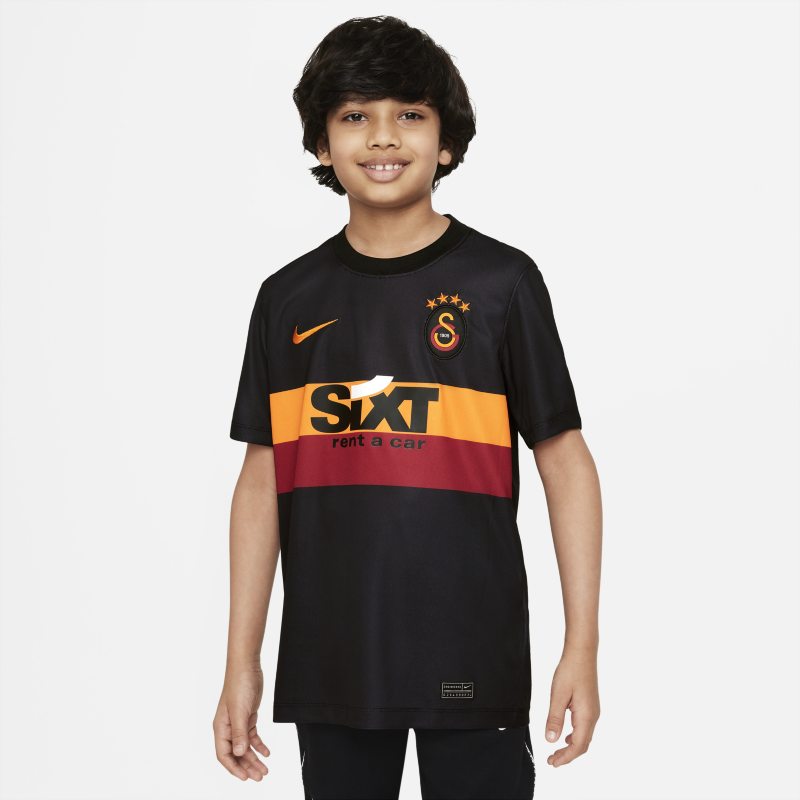 Segunda equipación Galatasaray Camiseta de fútbol de manga corta Nike Dri-FIT - Niño/a - Negro