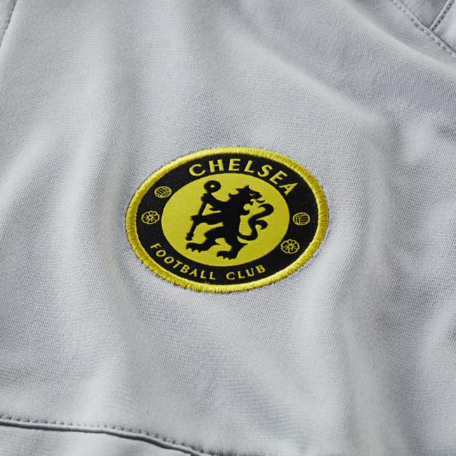 Męska dresowa bluza piłkarska z dzianiny Nike Dri-FIT Chelsea FC Strike - Szary