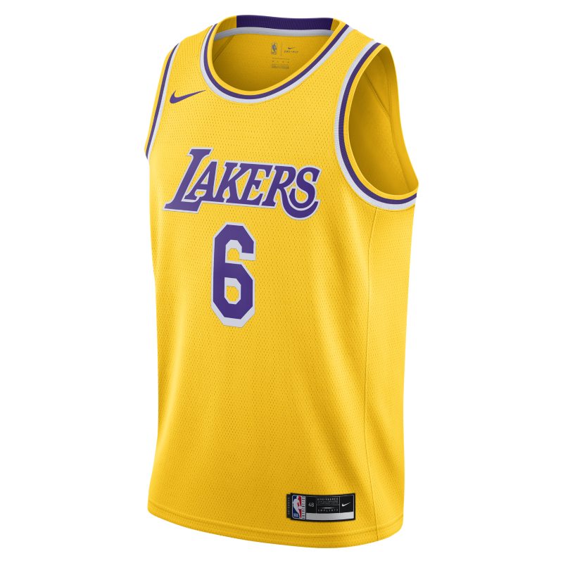 Lakers Icon Edition 2020 Camiseta Nike NBA Swingman - Amarillo