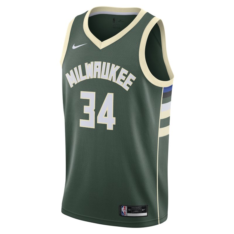 Giannis Antetokounmpo Bucks Icon Edition 2020 Camiseta Nike de la NBA Swingman - Verde