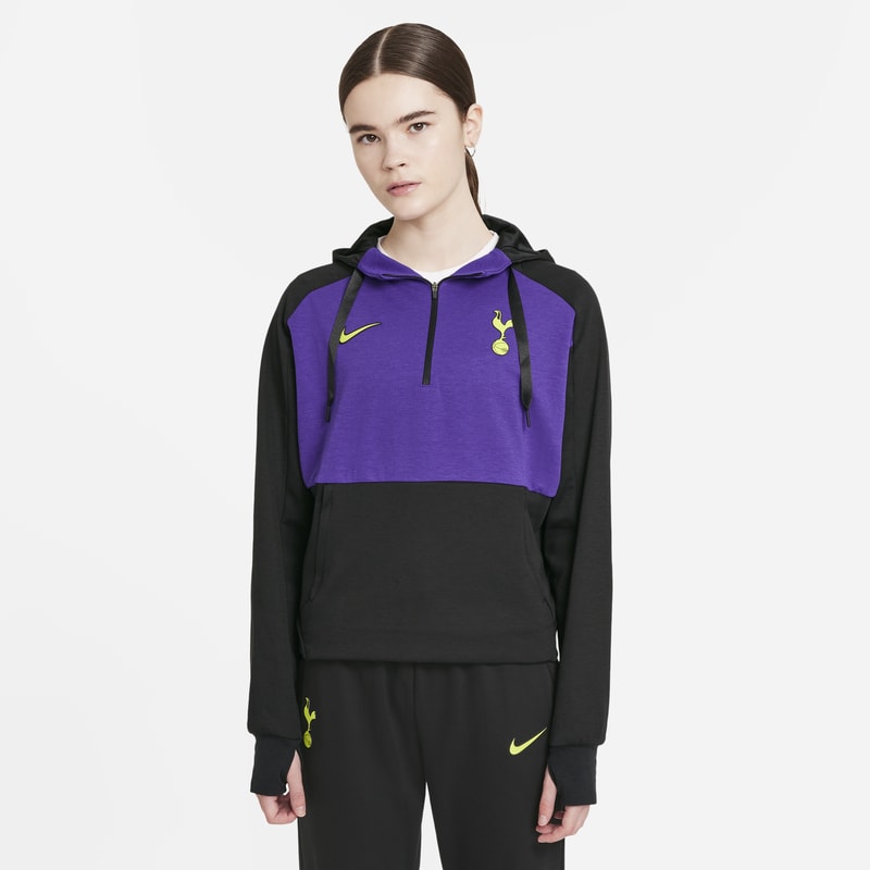 Tottenham Hotspur Sudadera con capucha de fútbol de tejido Fleece Nike Dri-FIT - Mujer - Negro Nike