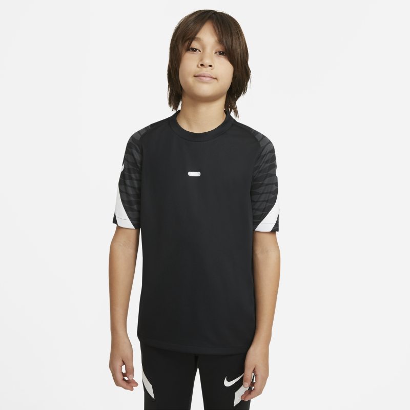 Nike Dri-FIT Strike Camiseta de fútbol de manga corta - Niño/a - Negro