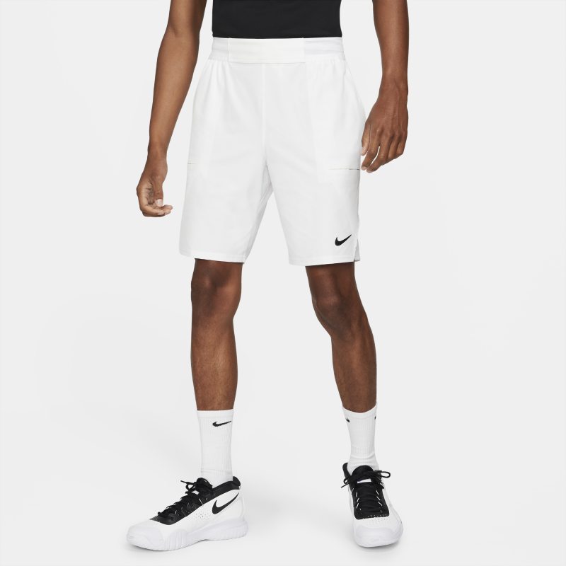 NikeCourt Dri-FIT Advantage Pantalón corto de tenis de 23 cm - Hombre - Blanco