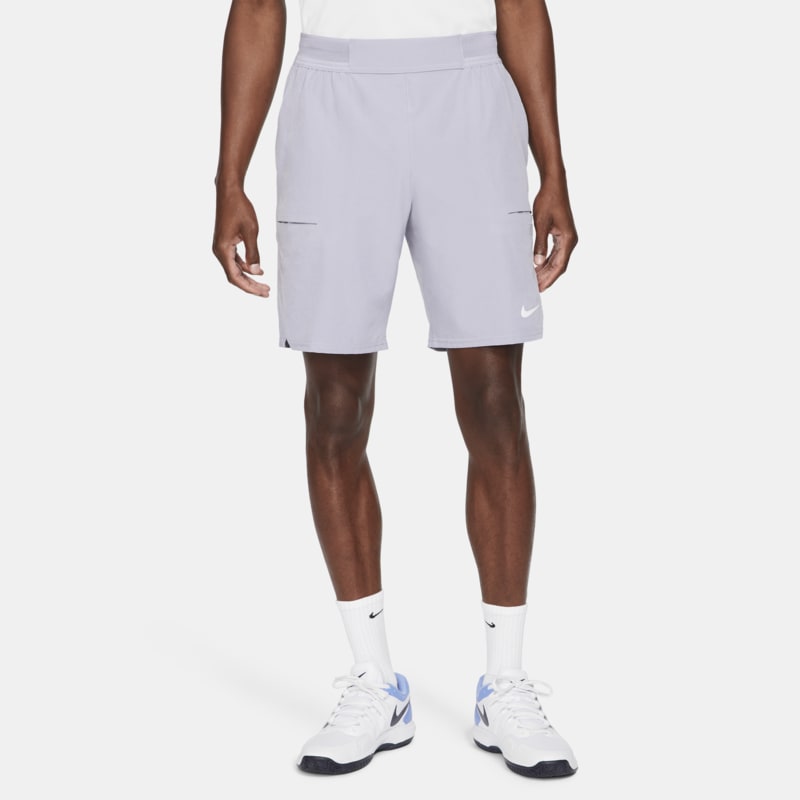 NikeCourt Dri-FIT Advantage Pantalón corto de tenis de 23 cm - Hombre - Morado