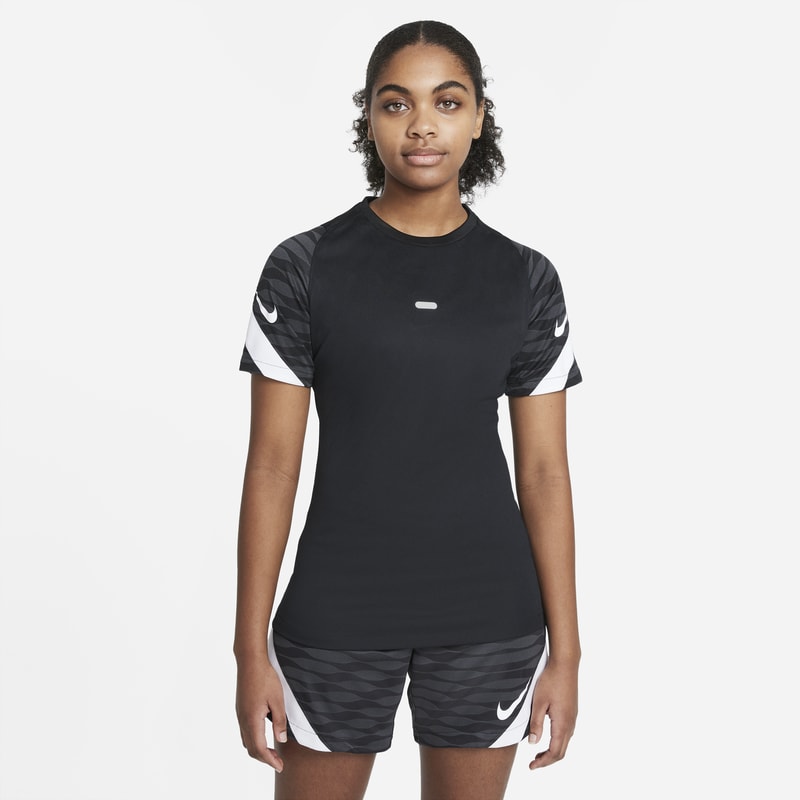 Nike Dri-FIT Strike Camiseta de fútbol de manga corta - Mujer - Negro
