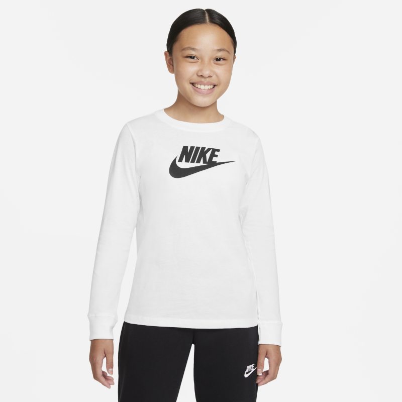 Nike Sportswear Camiseta de manga larga - Niña - Blanco