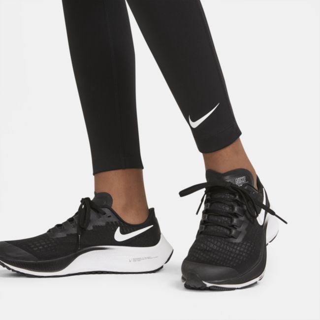 Legginsy treningowe z wysokim stanem dla dużych dzieci (dziewcząt) Nike One - Czerń