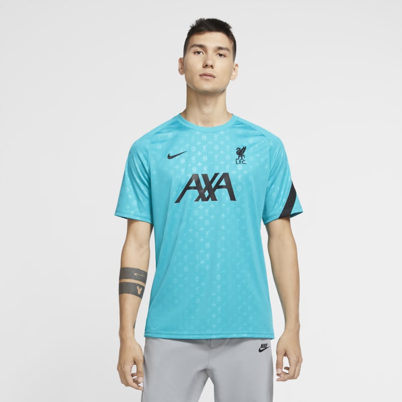 Męska przedmeczowa koszulka piłkarska z krótkim rękawem Liverpool FC - Zieleń