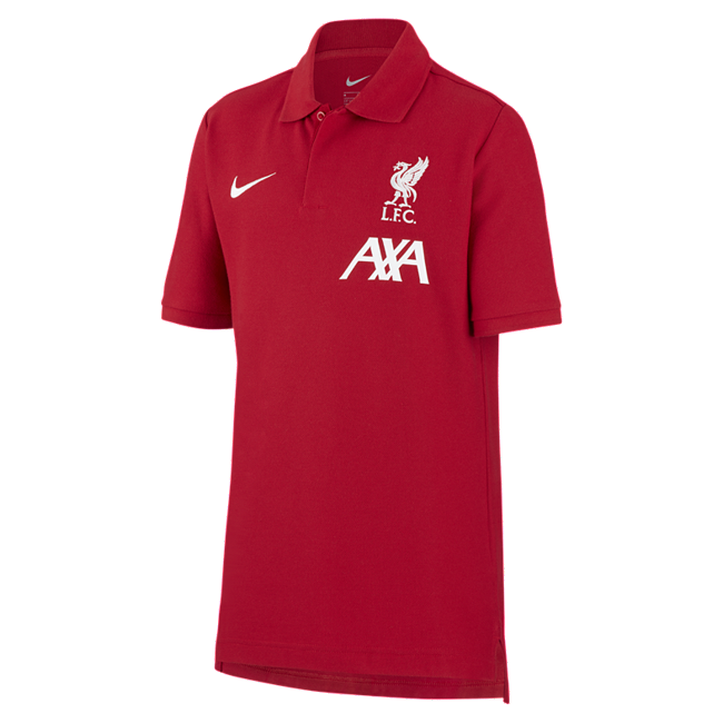 фото Футбольная рубашка-поло для школьников liverpool fc - красный