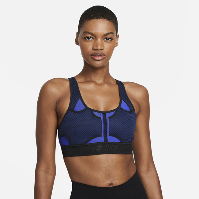 Image of Brassière de sport à maintien normal Nike Dri-FIT ADV Swoosh pour Femme - Bleu