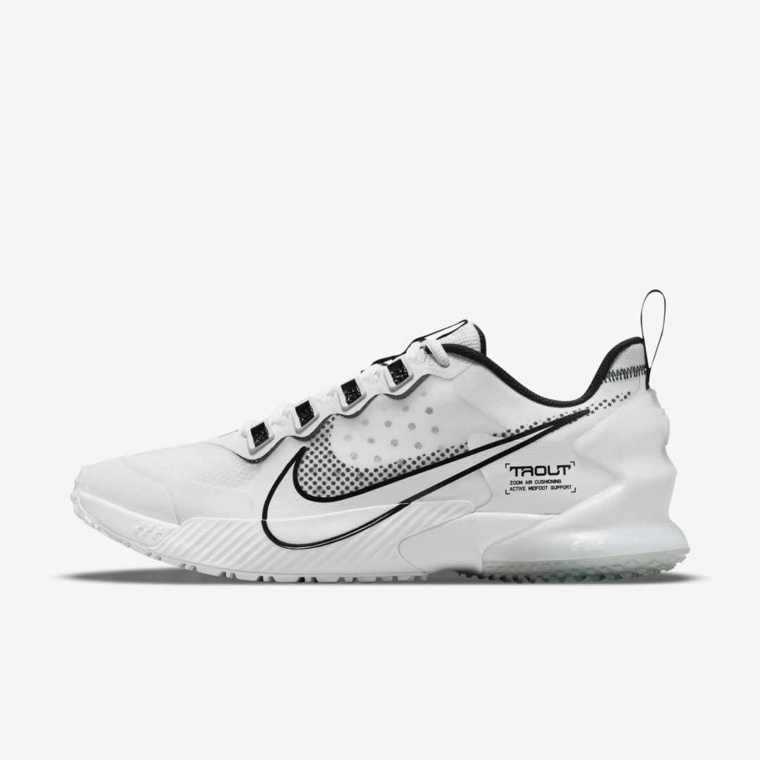 Nike Force Zoom Trout Ltd Turf Men's Baseball Shoes In White/metallic ...