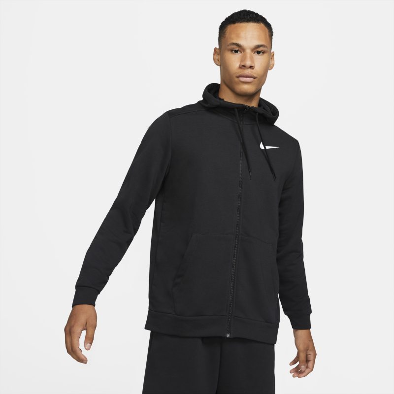 Nike Dri-FIT Sudadera con capucha de entrenamiento con cremallera completa - Hombre - Negro