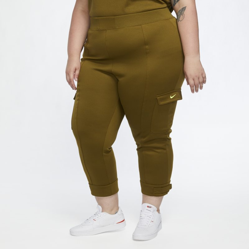 Nike Sportswear Swoosh Polyknit broek voor dames (grote maten) – Groen