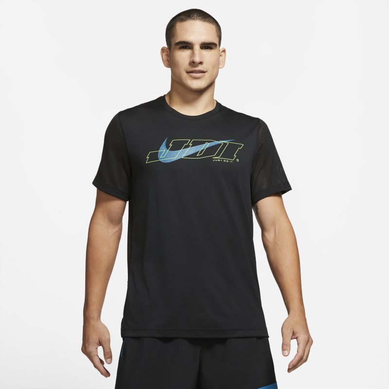 Męska koszulka treningowa z krótkim rękawem Nike Sport Clash - Czerń