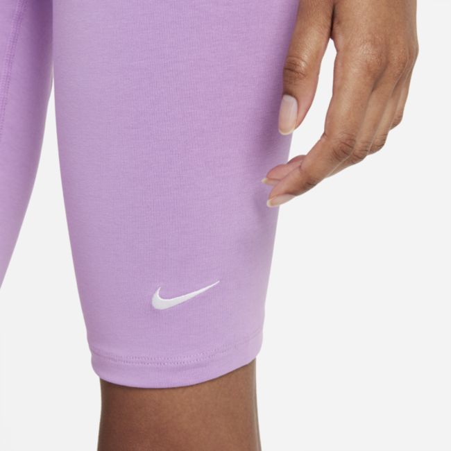 Damskie spodenki do jazdy na rowerze Nike Sportswear Essential - Fiolet